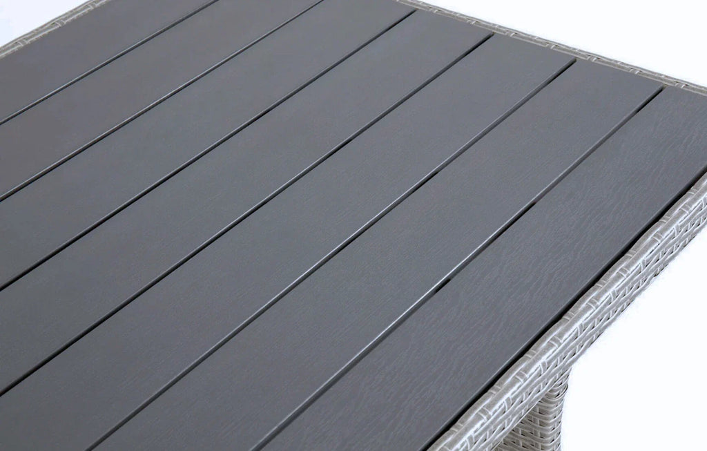 Stockholm 6 Seater Grey Rattan Corner Set and Cover Bundle