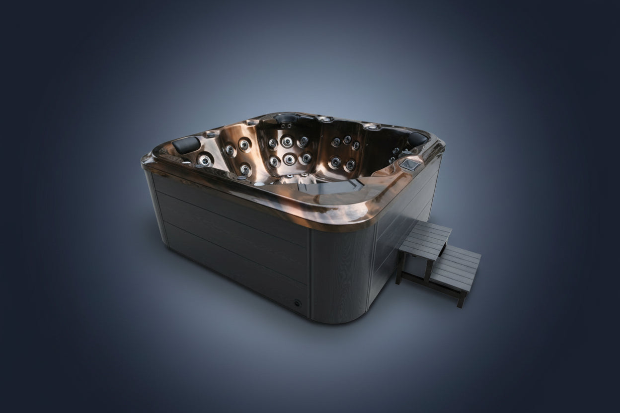 H2O 6000 Series 6-Seater (Twin-Pump) 32A Plug & Play Hot Tub