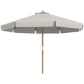 Outsunny Garden Parasol Patio Umbrella with Ruffles