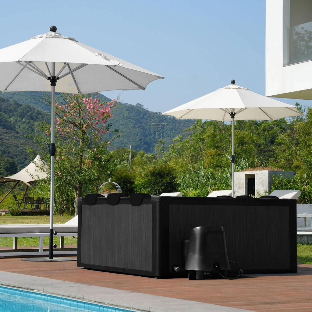 WaveSpa Adriatic 6 Person Square Aluminium Frame Hot Tub