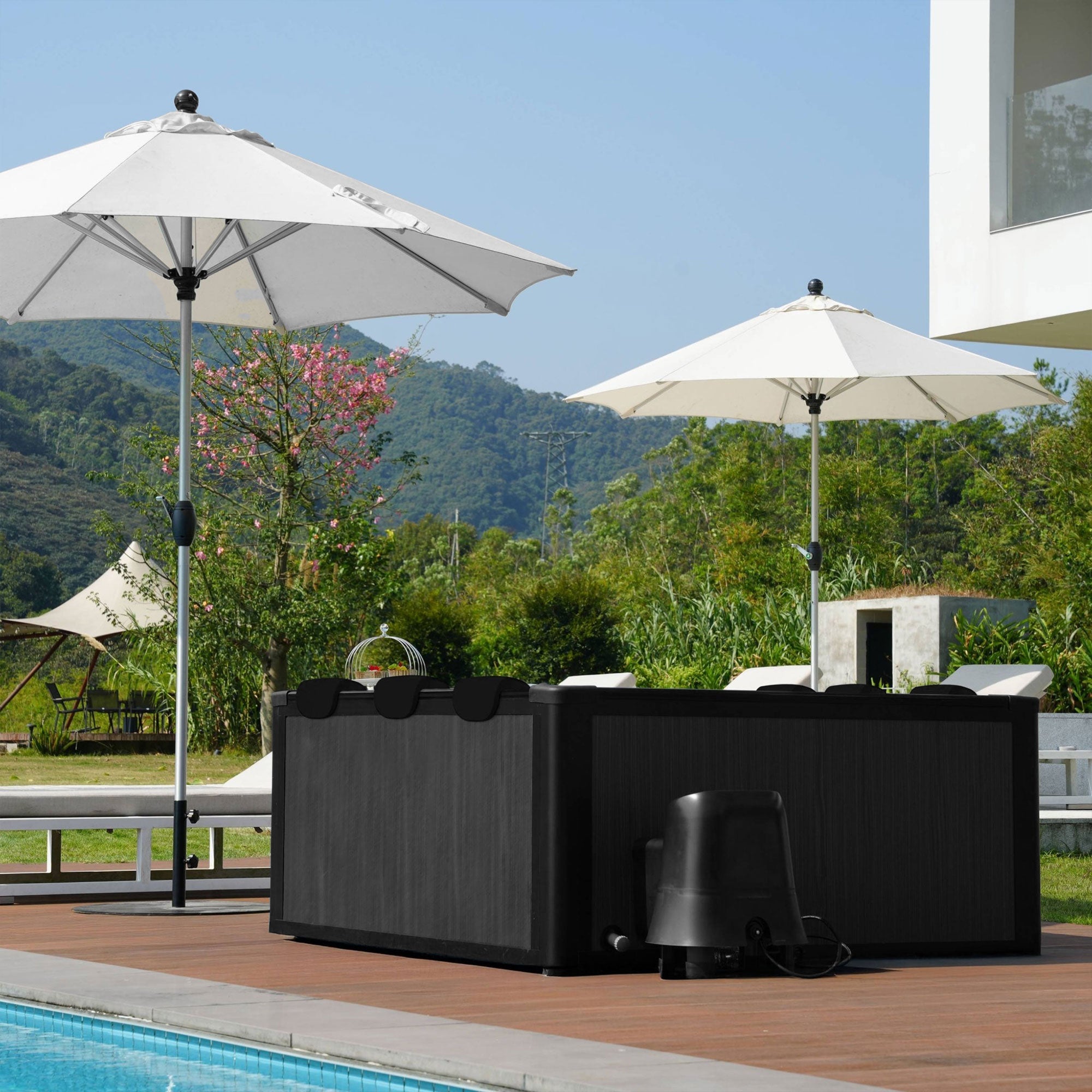WaveSpa Adriatic 6 Person Square Aluminium Frame Hot Tub