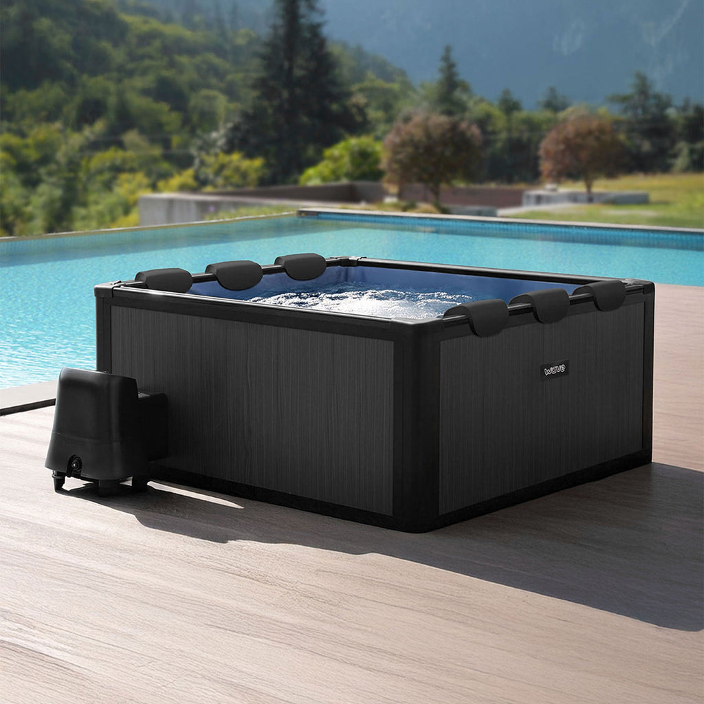 WaveSpa Adriatic 6 Person Square Aluminium Frame Hot Tub