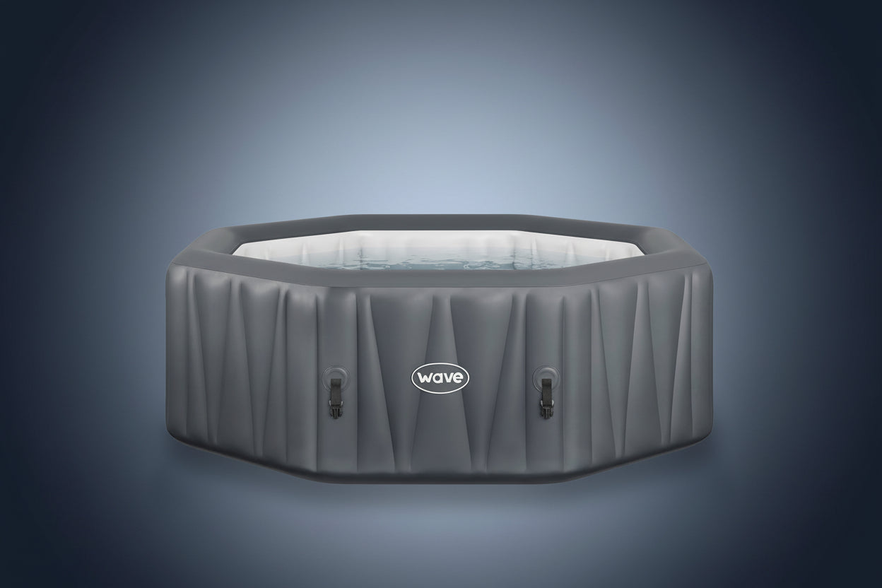 WaveSpa Pacific Inflatable Hot Tub with Integrated Heater – 4–6 Person