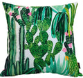 OLIVIA ROCCO Cactus Outdoor Cushion Covers 43 x 43 cm Waterproof Polyester Weather-Resistant For Patio Garden Bench Sofa Indoor Living Room