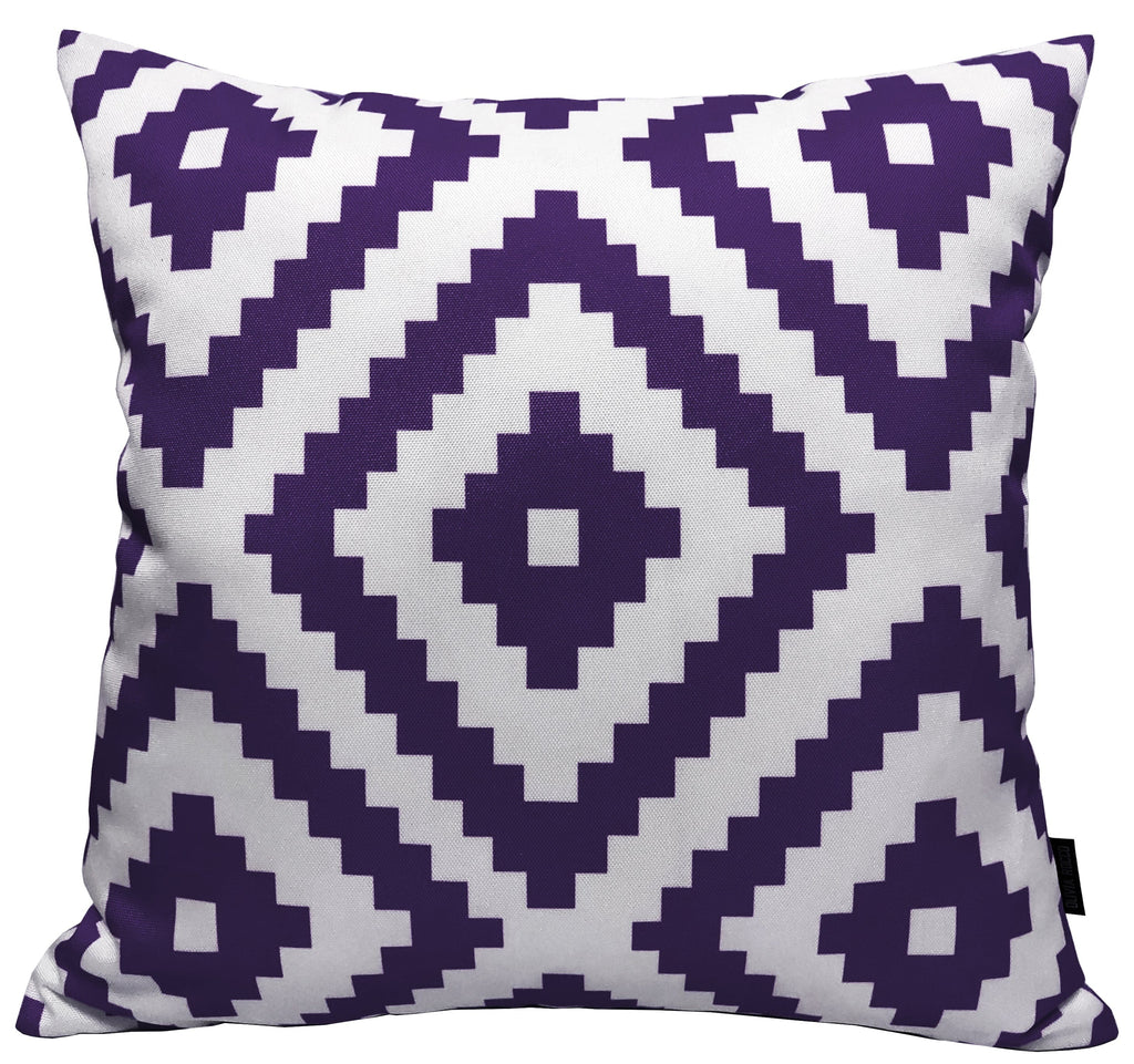 OLIVIA ROCCO Outdoor Scatter Cushion Covers Nairobi Purple 43 X 43 cm Waterproof Weather Resistant for Garden Patio Beach Indoor