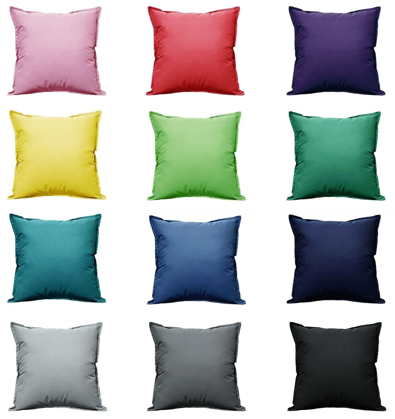 OLIVIA ROCCO Outdoor Waterproof Cushions For Patio Garden And Indoor Use Vibrant Colours Weather Resistant Plush Comfort Multiple Sizes