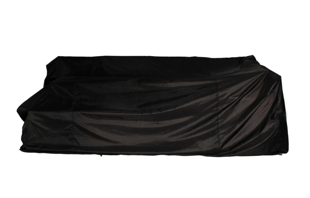 Stockholm 6 Seater Black Rattan Corner Set and Cover Bundle