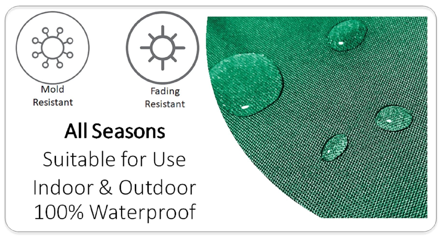 OLIVIA ROCCO Outdoor Cushion Covers 43x43 cm Waterproof And Weather Resistant For Patio Garden Travel Premium Outdoor Decor