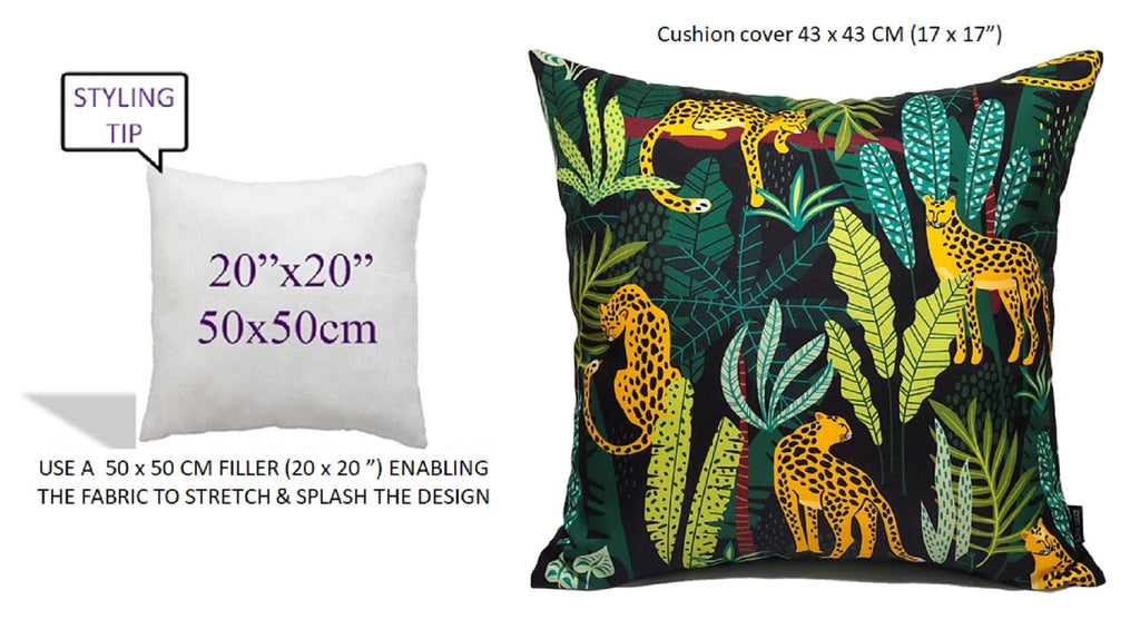 OLIVIA ROCCO Outdoor Cushion Covers 43x43 cm Waterproof And Weather Resistant For Patio Garden Travel Premium Outdoor Decor