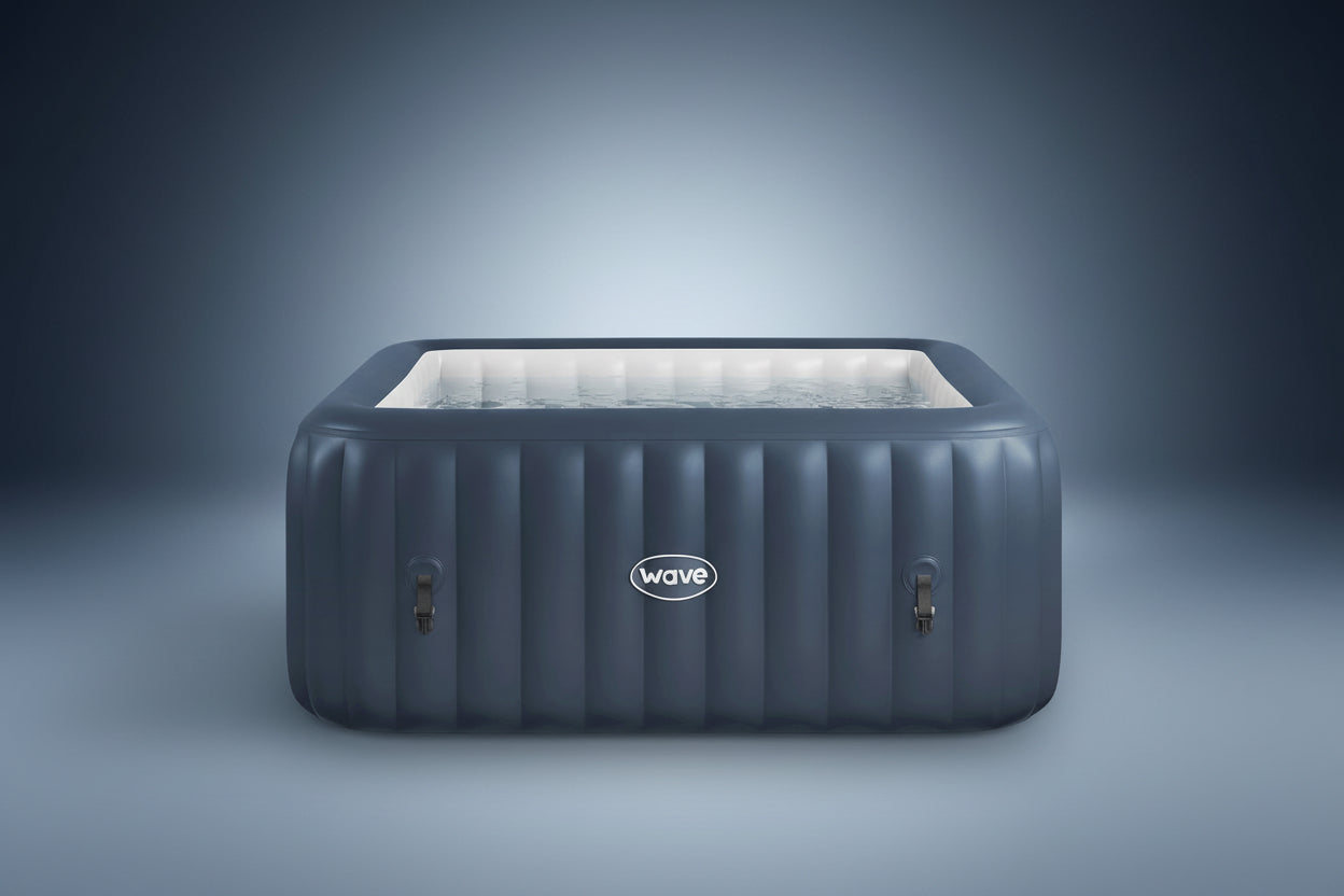 WaveSpa Pacific Inflatable Hot Tub with Integrated Heater – 4–6 Person