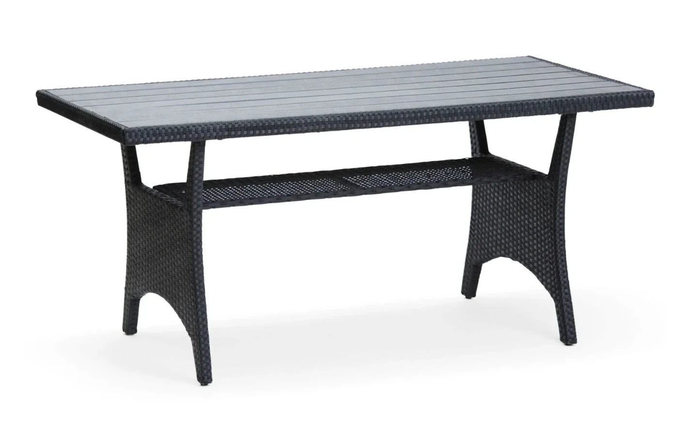 Stockholm 6 Seater Black Rattan Corner Set and Cover Bundle