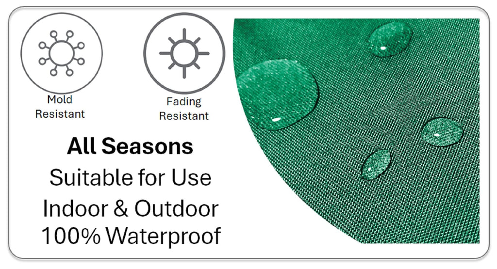OLIVIA ROCCO Summer Fruits Waterproof Cushion Covers 43 x 43 cm Reversible Indoor Outdoor Patio Garden Decor Breathable Outdoor Cover