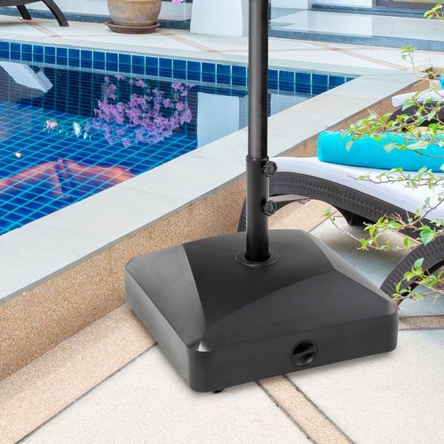 Garden Parasol Base Outdoor Market Umbrella Stand 43kg Water or 60kg Sand Filled