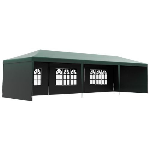 9m x 3m Outdoor Garden Gazebo Wedding Party Tent Canopy Marquee Green
