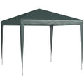 Outsunny Garden Gazebo Marquee Party Tent Wedding Canopy Patio Green 2.7 x 2.7m