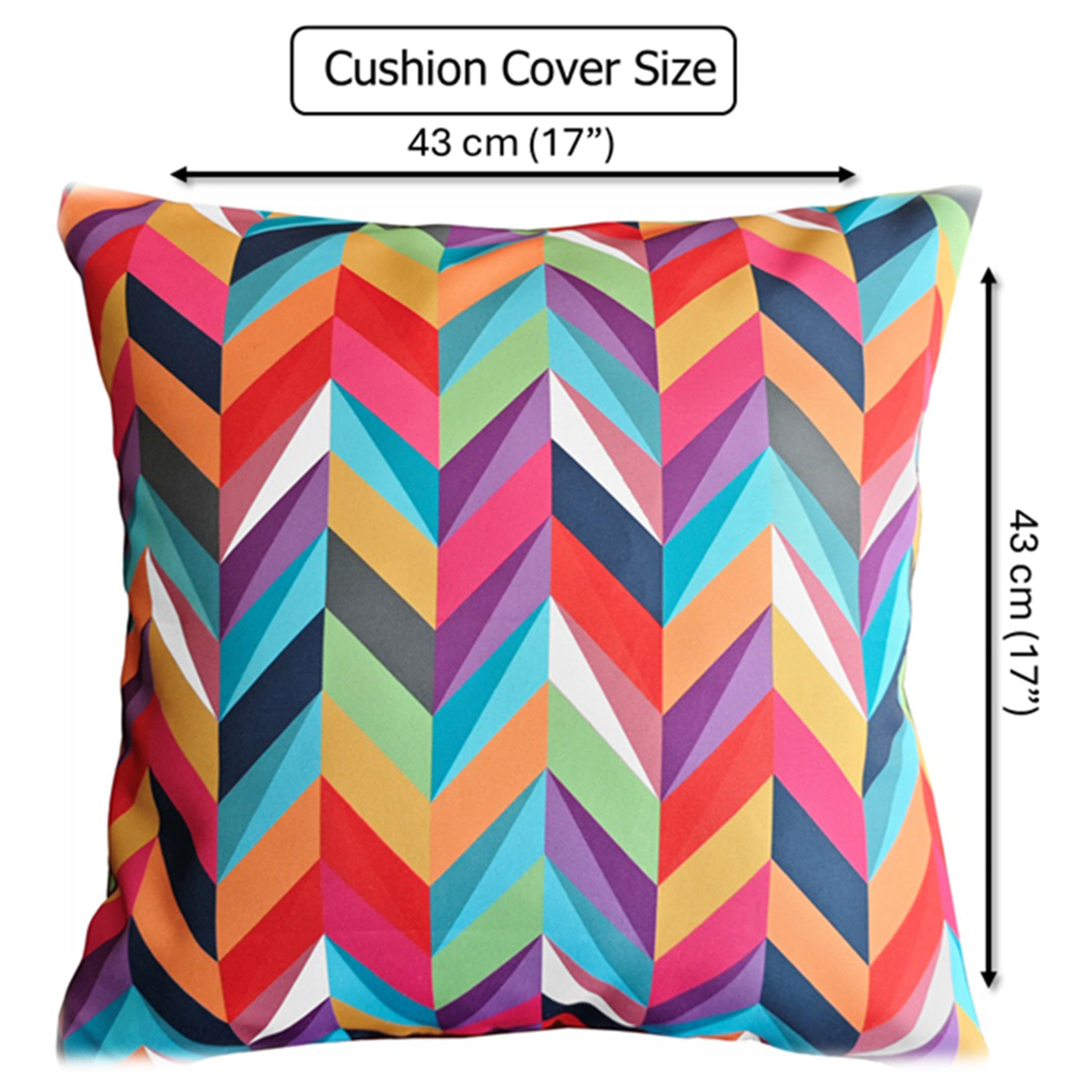 OLIVIA ROCCO Cushion Covers 43x43 Cm Outdoor Waterproof Breathable For Garden Patio Sofa Indoor Use Protects Cushions From Spills Sun Wear