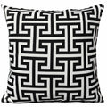 OLIVIA ROCCO Milano Black Waterproof Cushion Covers 43x43 cm Reversible Breathable Indoor Outdoor Use Decorative Patio Garden Sofa Bed Chair